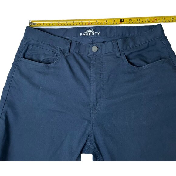 Faherty Movement 5-Pocket Pant Performance Navy Blue Men’s Sz 33x31 - Picture 5 of 10